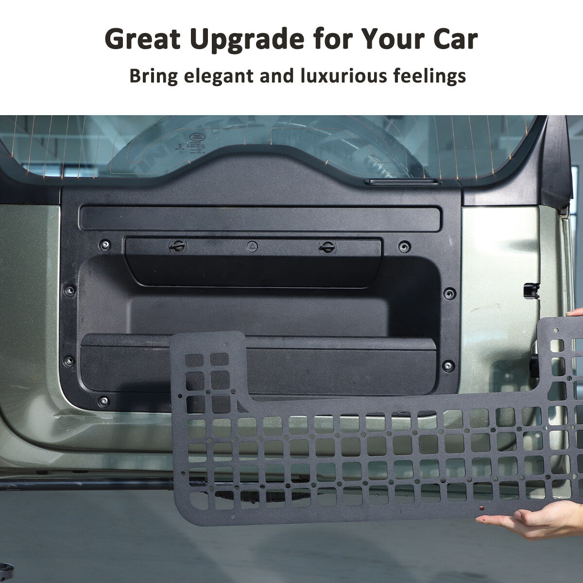 Tailgate Molle Panel Rear Door Cargo Organizer Storage For Land Rover Defender 5