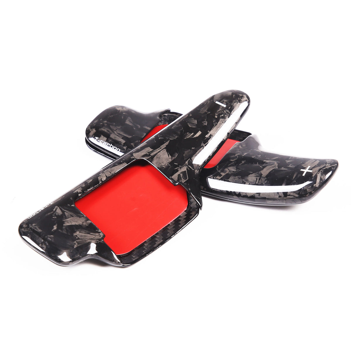 Forged Real Carbon Fiber Gear Shift Paddles Paddle Shifters For Corvette C8 20+ 13