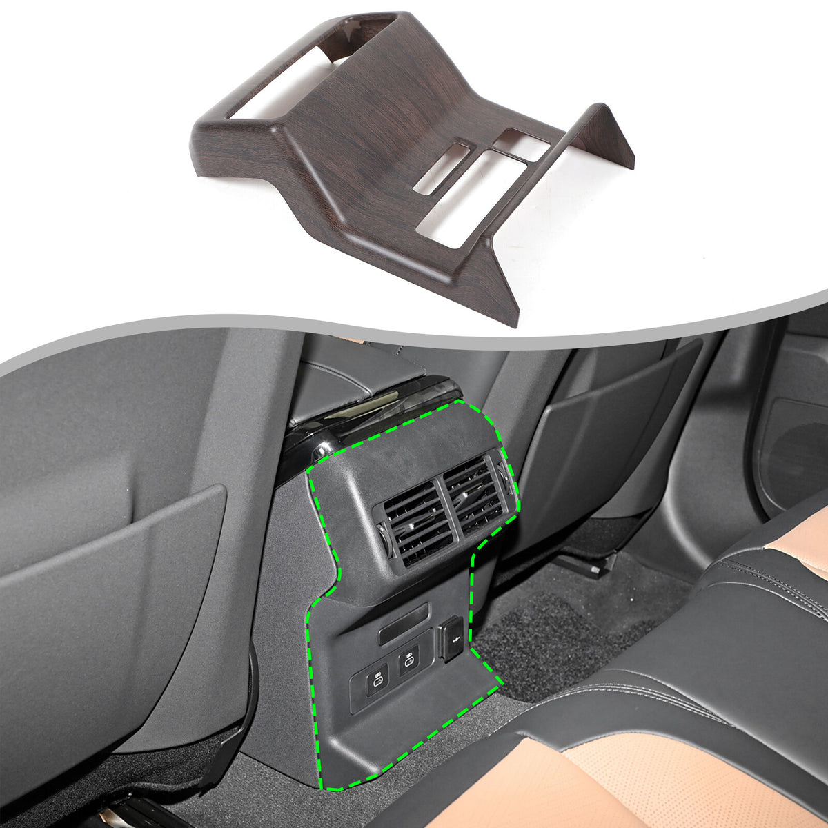Grain Rear Air Vent Outlet Trim Cover For Range Rover Velar L560 2024+ 2