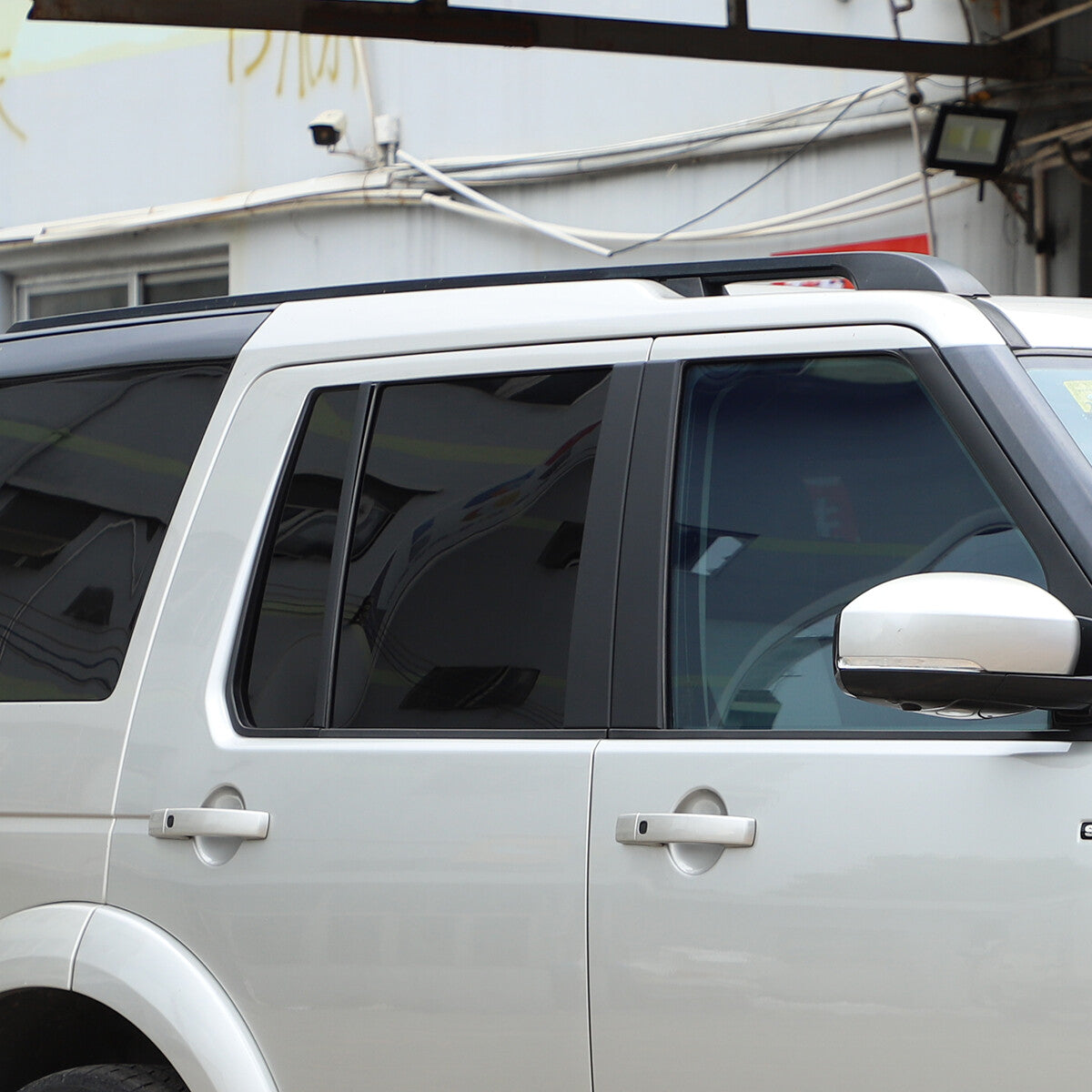 Matte Black A B Pillar Post Trim Set for Land Rover Discovery LR3 LR4 2010-16 11