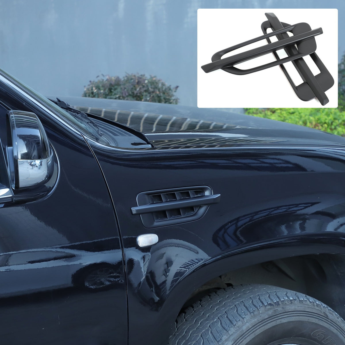ABS Matte Black Side Air Fender Vent Trim For Cadillac Escalade 2007-2014 US 17
