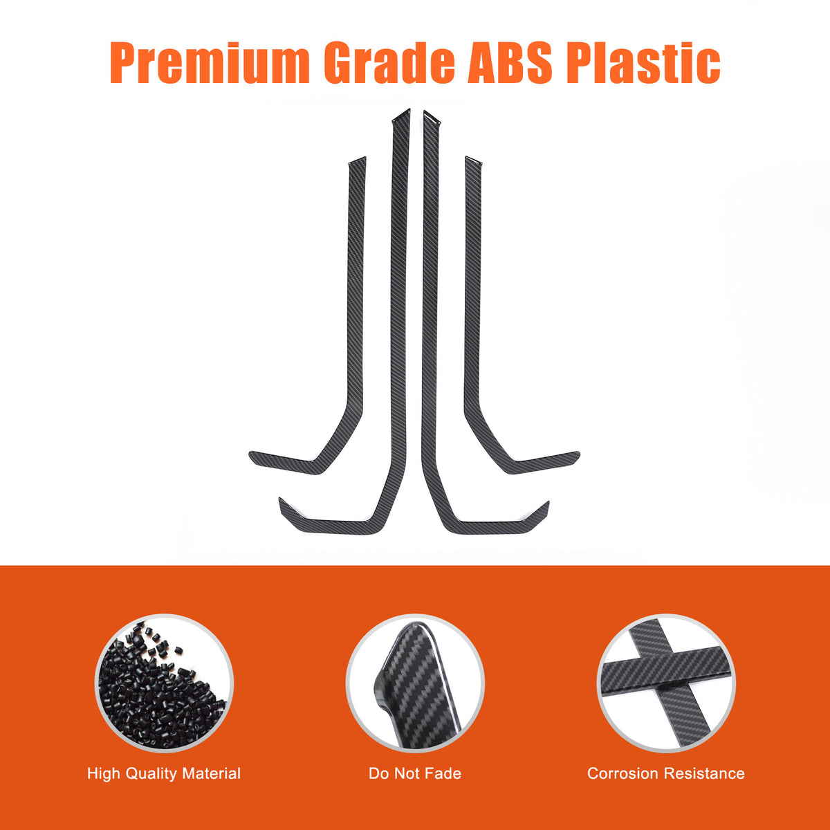 ABS Carbon Fiber Inner door Armrest panel Trim Cover For BMW 7 Series G70 23-25 20