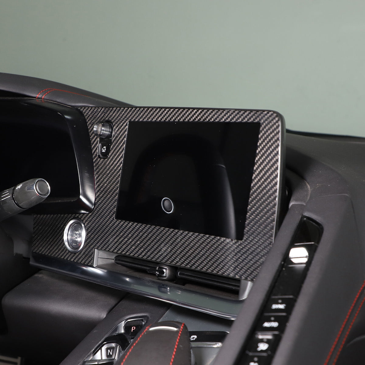 Real Dry Carbon Fiber Full Interior Center Set Trim Kit For Corvette C8 20-25 US - Styles 46-50 22