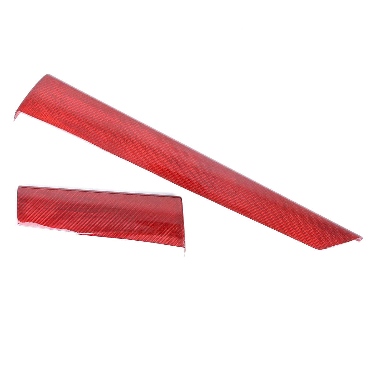 Red Real Carbon Fiber Center Console Panel Trim For Subaru WRX VB Crosstrek 22+ 16