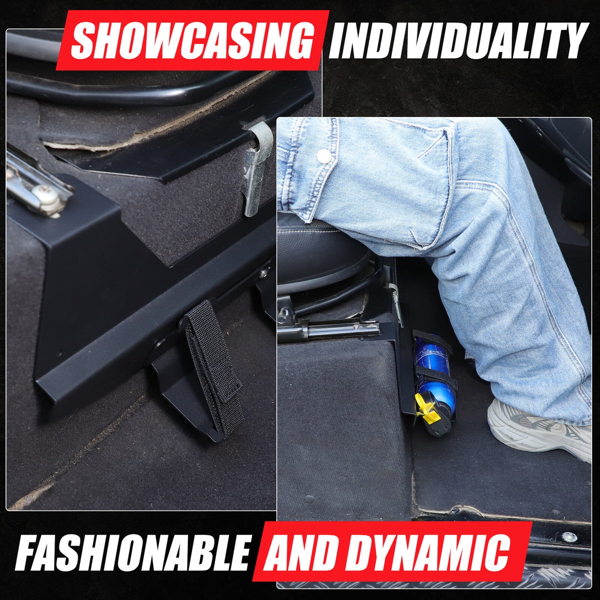 Car Seat Fire Extinguisher Holder Mount Bracket For LR Defender L316 2004-2018 9