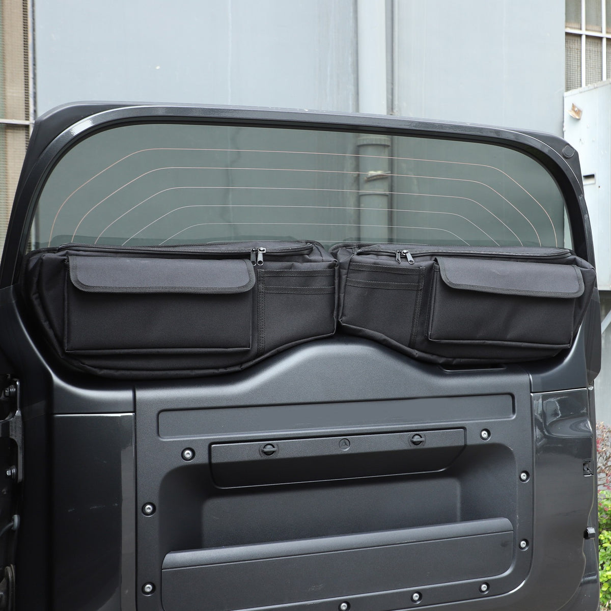 Tailgate Rear Door Window Hanging Storage Bag For LR Defender L663 20+ US 16