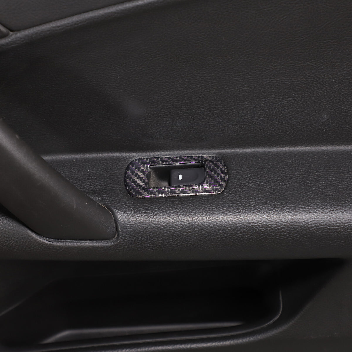 Real Carbon Fiber Window Lift Switch Button Trim Frame For Corvette C6 2005-2013 20