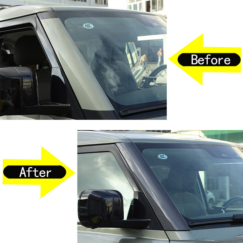 Windshield A Pillar Trim Exterior Molding Garnish For Land Rover Defender 20-22 2