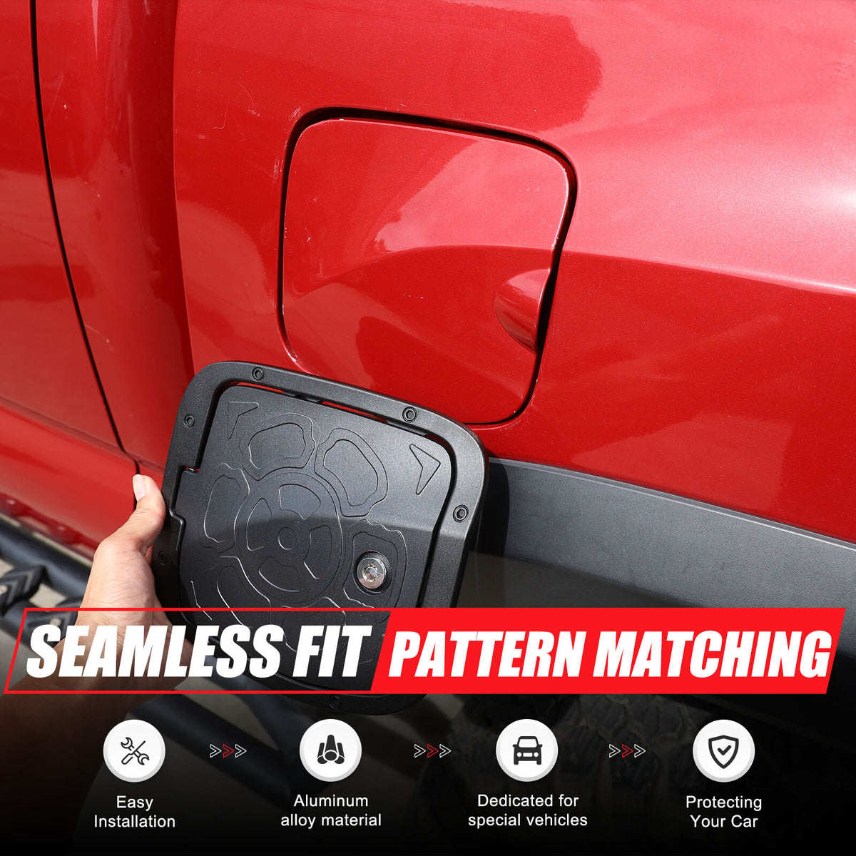 Flower Locking Fuel Door Gas Tank Cap Cover Lock Key For Toyota Tacoma 2016-23 20