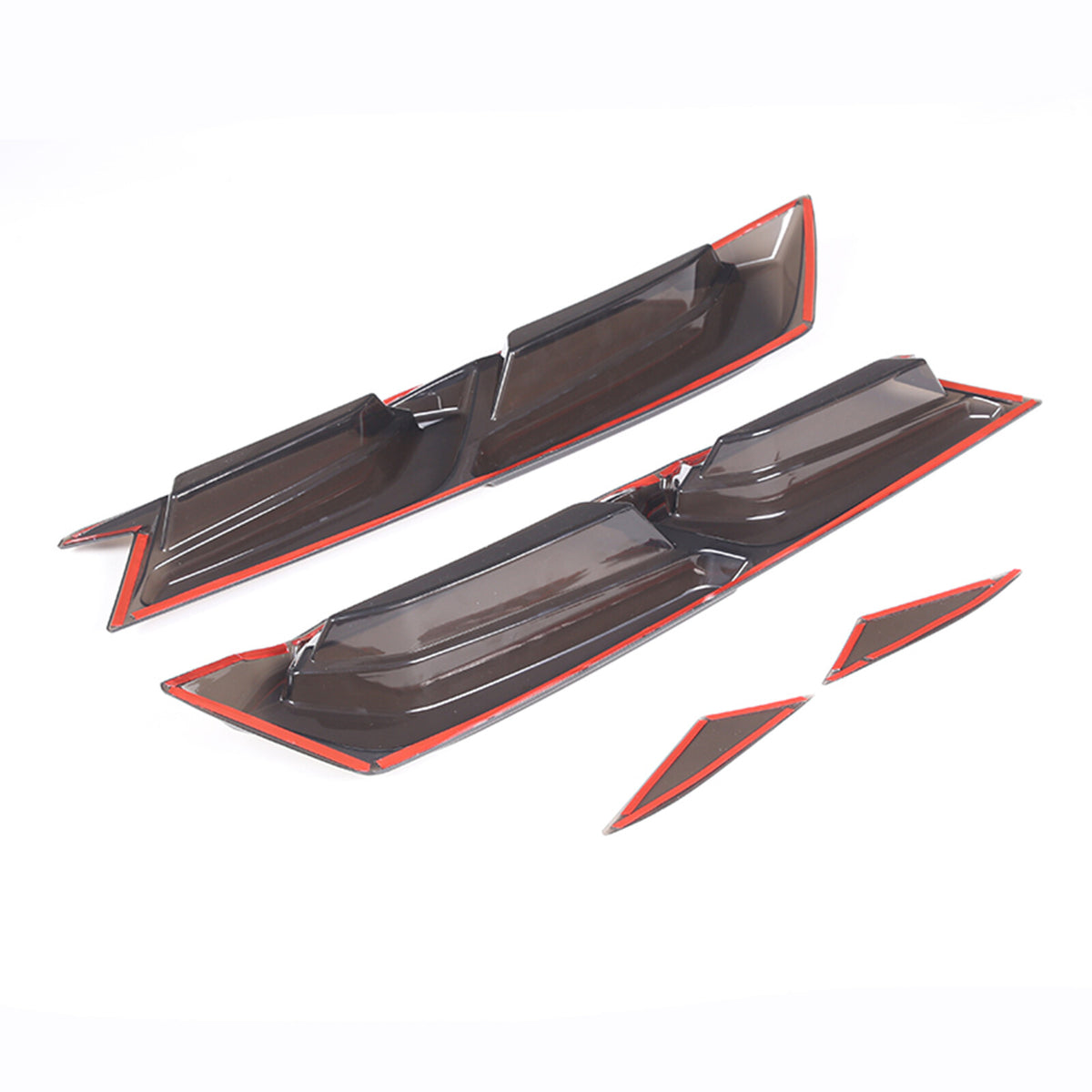 Smoked Tail light Rear Light Blackout LensCover Trim For Corvette C8 2020-26 17