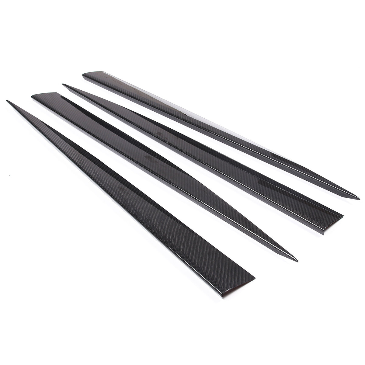 Real Carbon Fiber Side Skirt Trim Strip For Corvette C8 Stingray Coupe 20-26 15