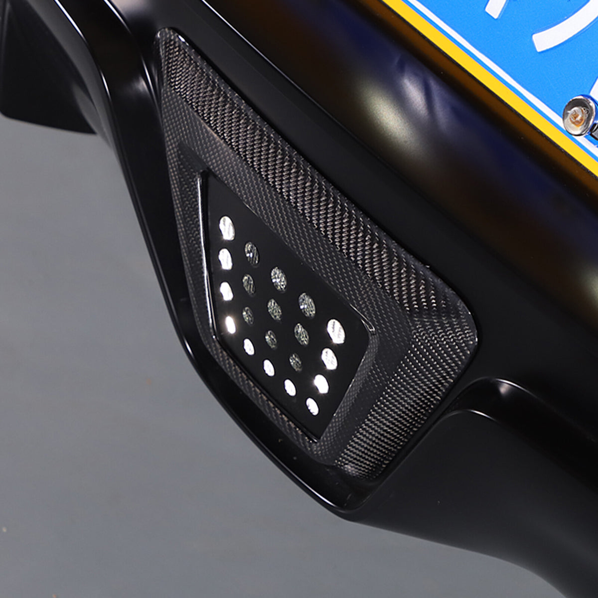 Real Carbon fiber Rear lower Bumper brake light frame For Toyota Supra 2019-24 7
