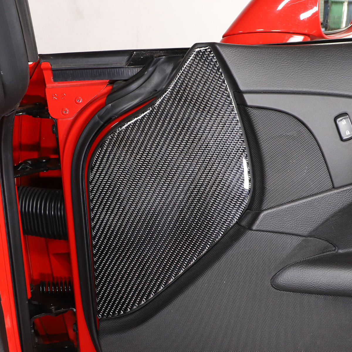 Carbon Fiber Door Pad cushion Panel Cover Sticker For Corvette C6 2005-2013 5