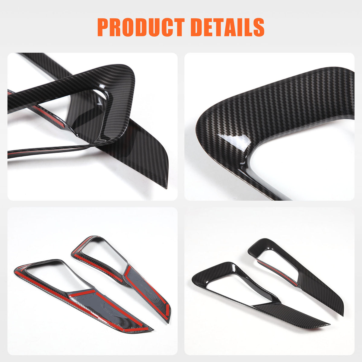 ABS Carbon Fiber Center Console Gear Shift Strip Trim For Range Rover Sport 23+ 9