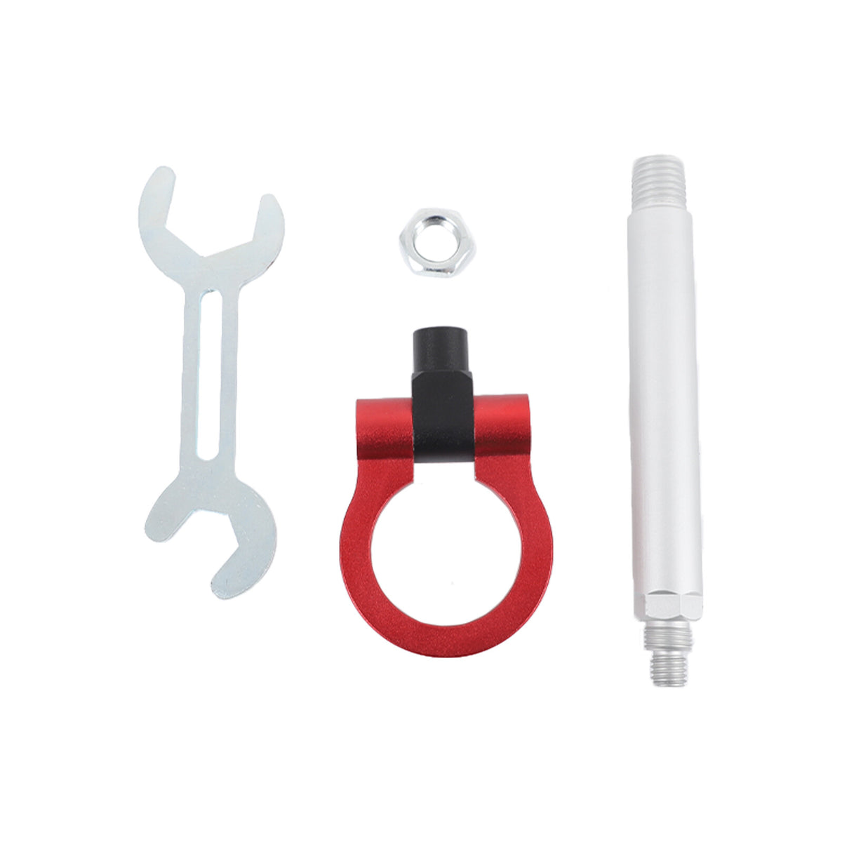 Red Aluminum Front & Rear Track Racing Tow Hook Trailer For Corvette C8 2020-26 7