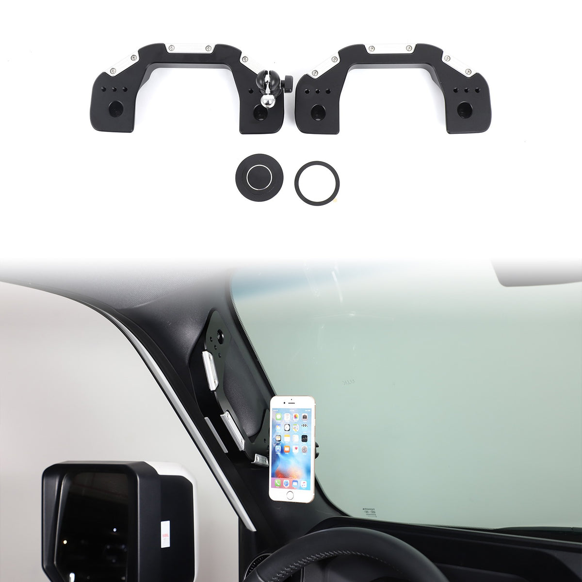 Replacement Aluminum Alloy A-Pillar Grab Handle For Toyota LC250 Prado 2024+ 2