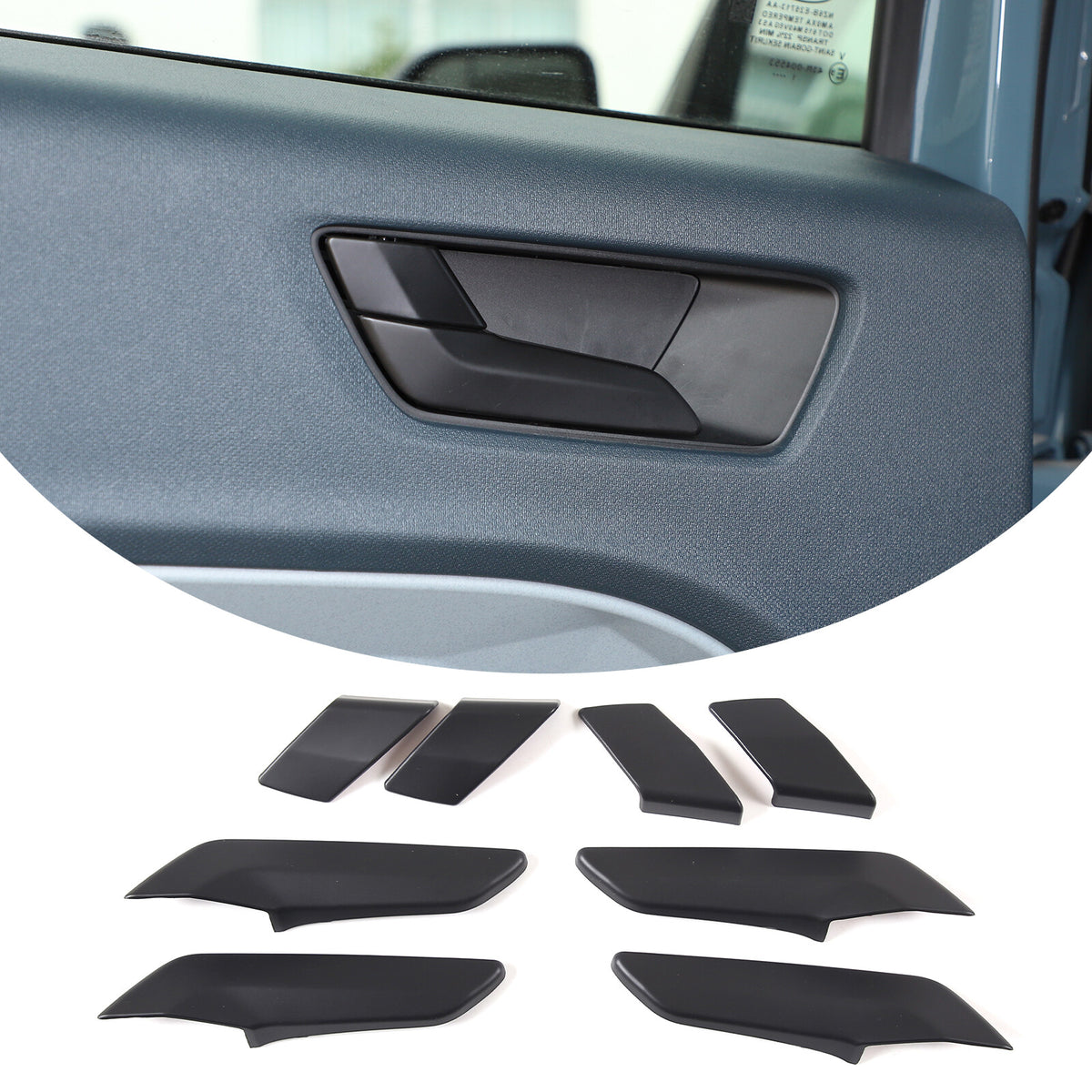 Matte Black Full Interior Set Panel Decor Cover Trim Kit For Ford Maverick 22-24 13
