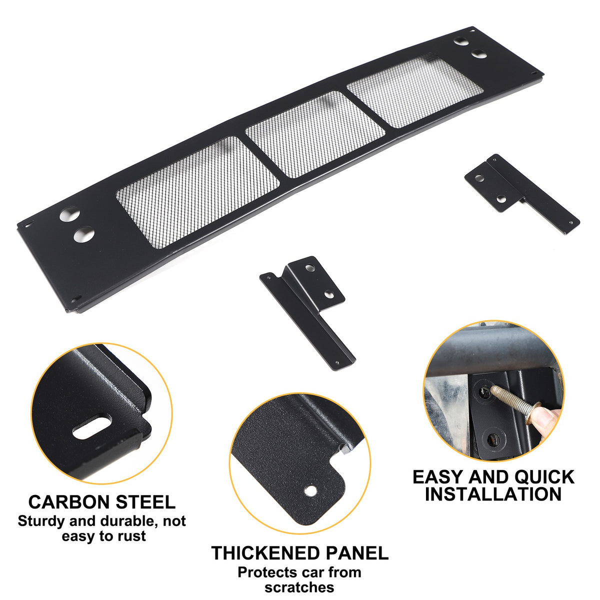 Replacement Carbon Steel Front Lower Grille Bug Screen For Hummer H2 2003-09 US 22