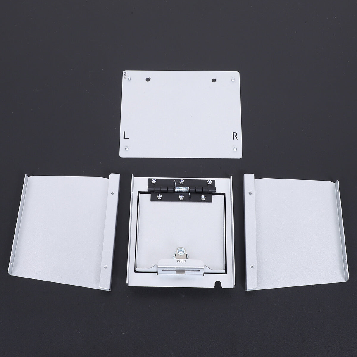 Silver Center Console Safe Armrest Storage Lock Box TRAY For Toyota Tacoma 16-22 12
