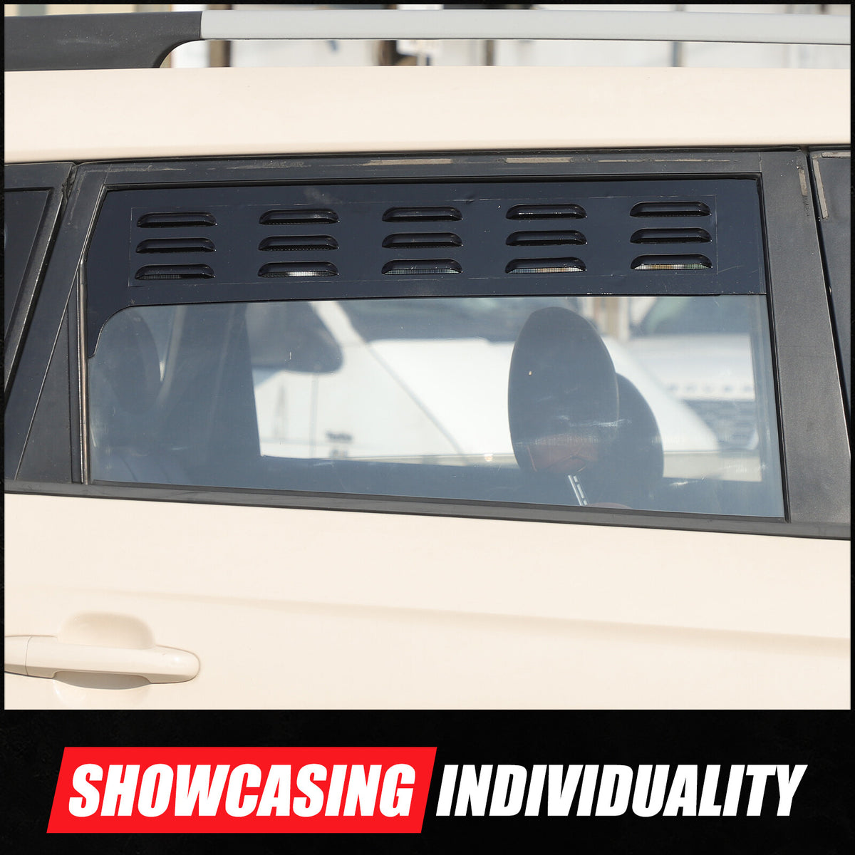 Black Rear Door Window Louver Air Vent Panel Trim Cover For Kia Soul 2009-2013 14