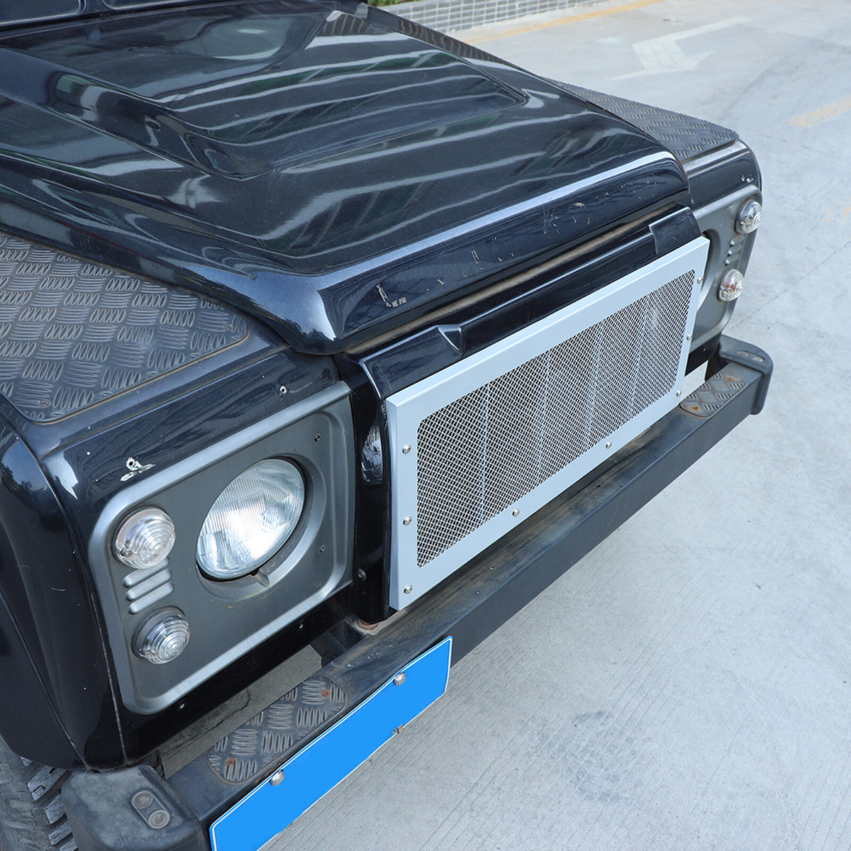 Front Grille Insect Screening Mesh Net Cover Kit For Land Rover Defender 2008-19 1