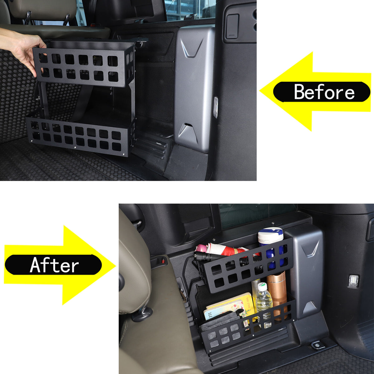 Trunk Cargo Right Side Storage Organizer Pocket Box For LR Defender 110 20-24 US 6