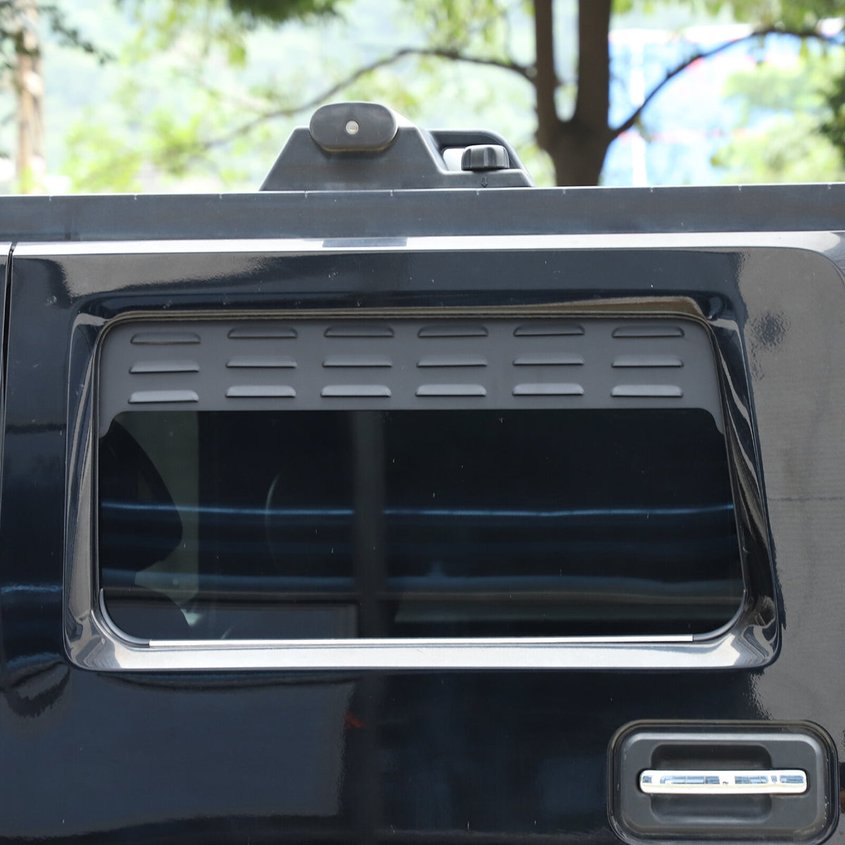 Black Alloy Wagon 2nd Row Door Window Air Vents Screens For Hummer H2 2003-09 US 10