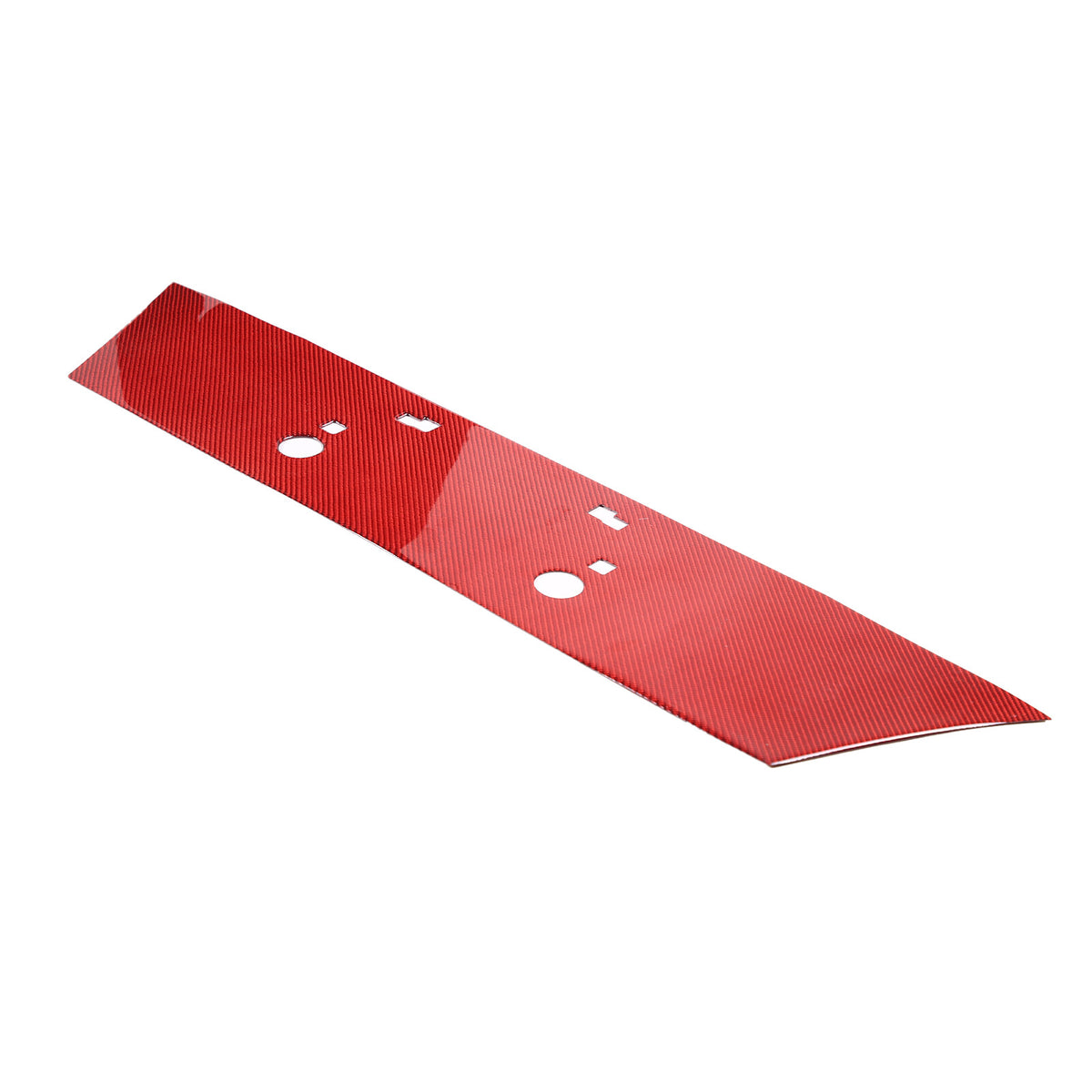 Red Carbon Fiber Rear License Plate Bottom Trim Panel For Corvette C6 2005-2013 7