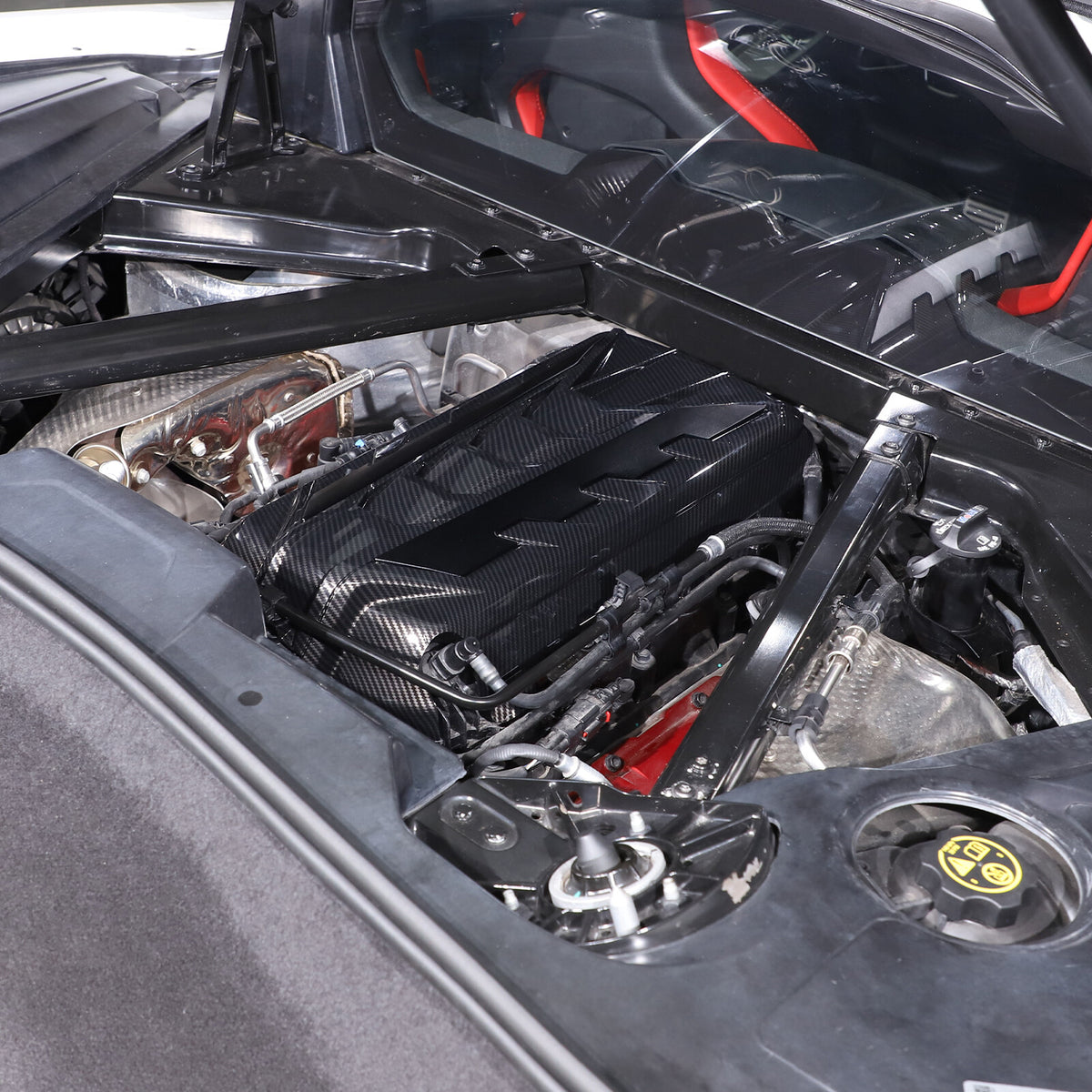Engine Bay Panel Cover Trim in Edge Blue/Red/Black For Corvette Coupe C8 2020-26 - Styles 1-5 39