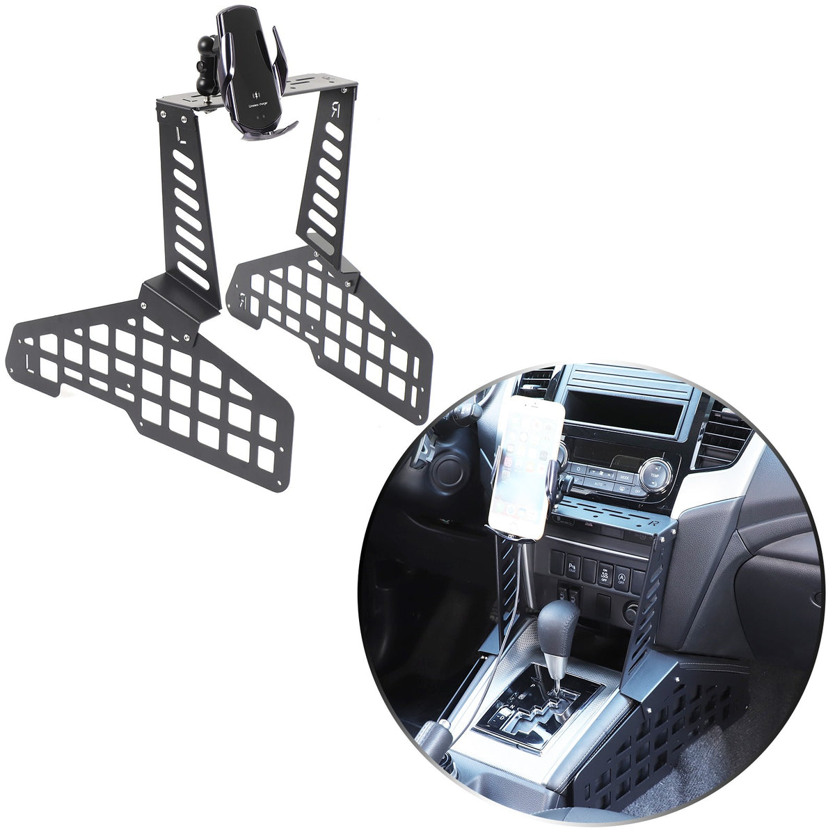 Wireless Center Molle Panel Device Mount For Mitsubishi L200 Triton 2019-23 12