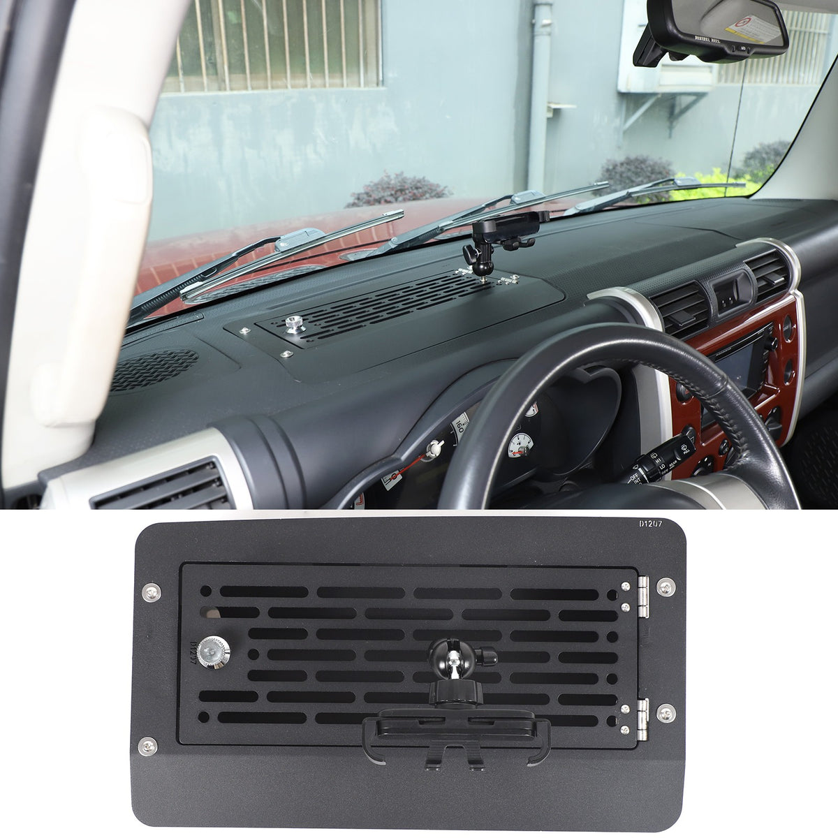 Phone Holder with Dashboard Password Box For Toyota FJ Cruiser 2007-21 12