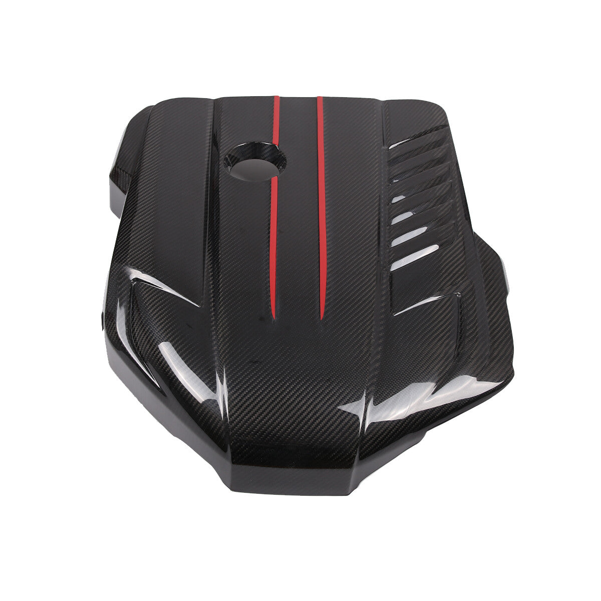 Real Carbon Fiber Replacement Front Engine Cover Shield For Toyota Supra 19-24 3