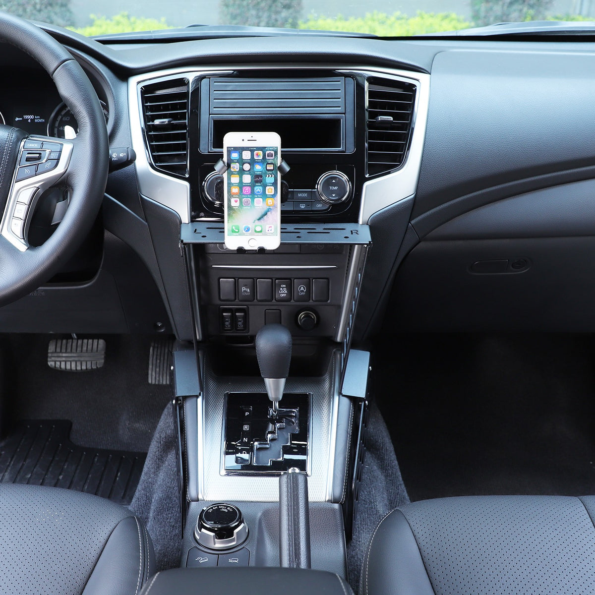 Center Console Molle Panel Digital Device Mount For Mitsubishi L200 Triton 19-23 5