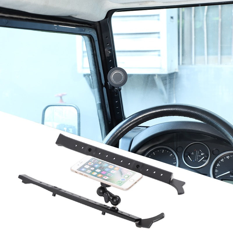 Black Magnetic A-Pillar Mount Bracket For Land Rover Defender L316 2004-2018 5