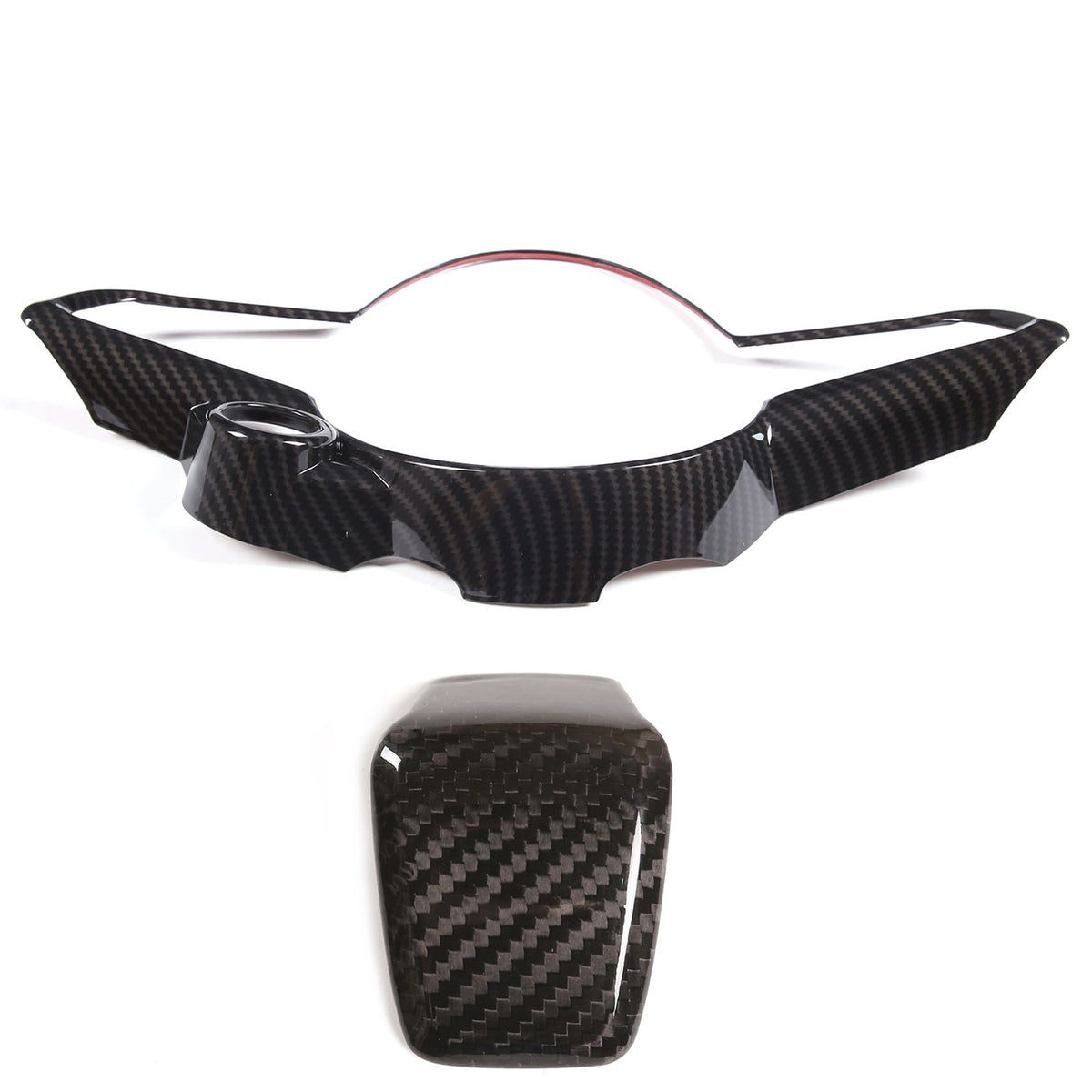 Real Carbon Fiber Steering Wheel Trim Base Kit for Alfa Romeo Tonale 2023-24 US 2