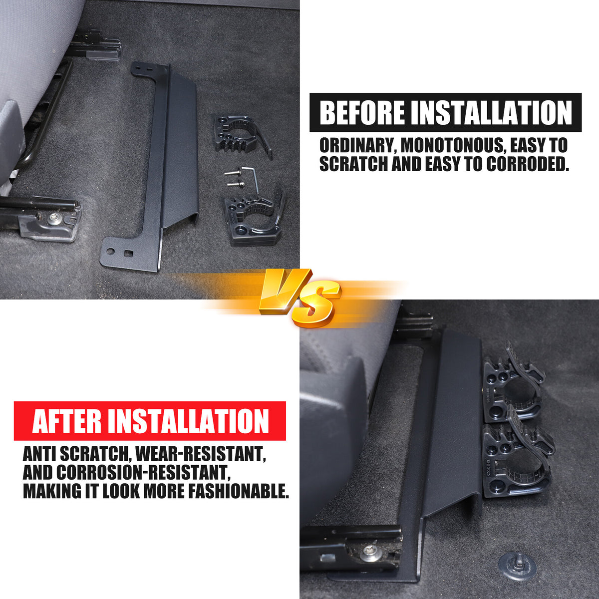 Under Seat Flashlight Holder Bracket Mount For Toyota Tundra 2022-2026 19