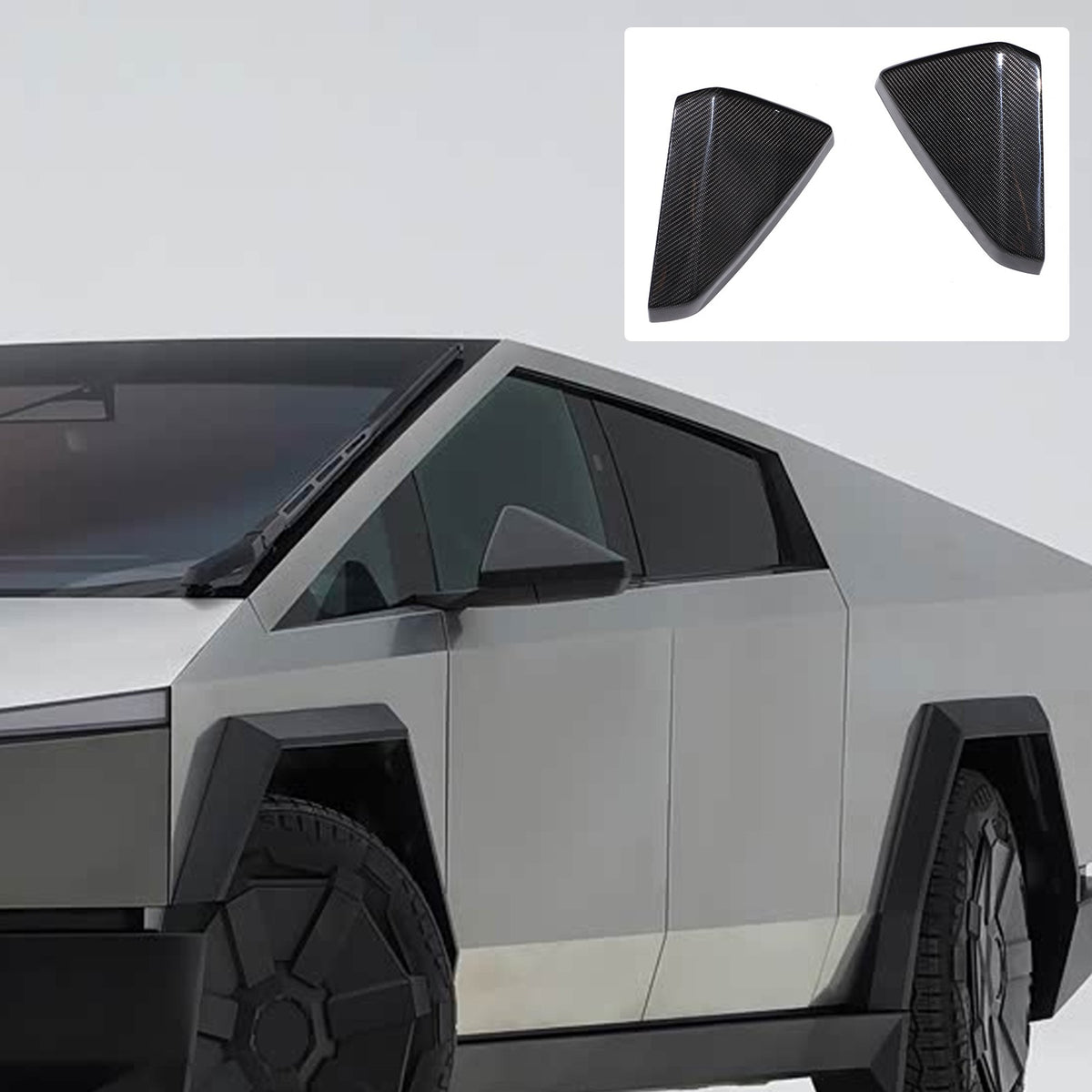 Real Dry Carbon Fiber Center Console Interior Trim For Tesla Cybertruck 2024+ 26