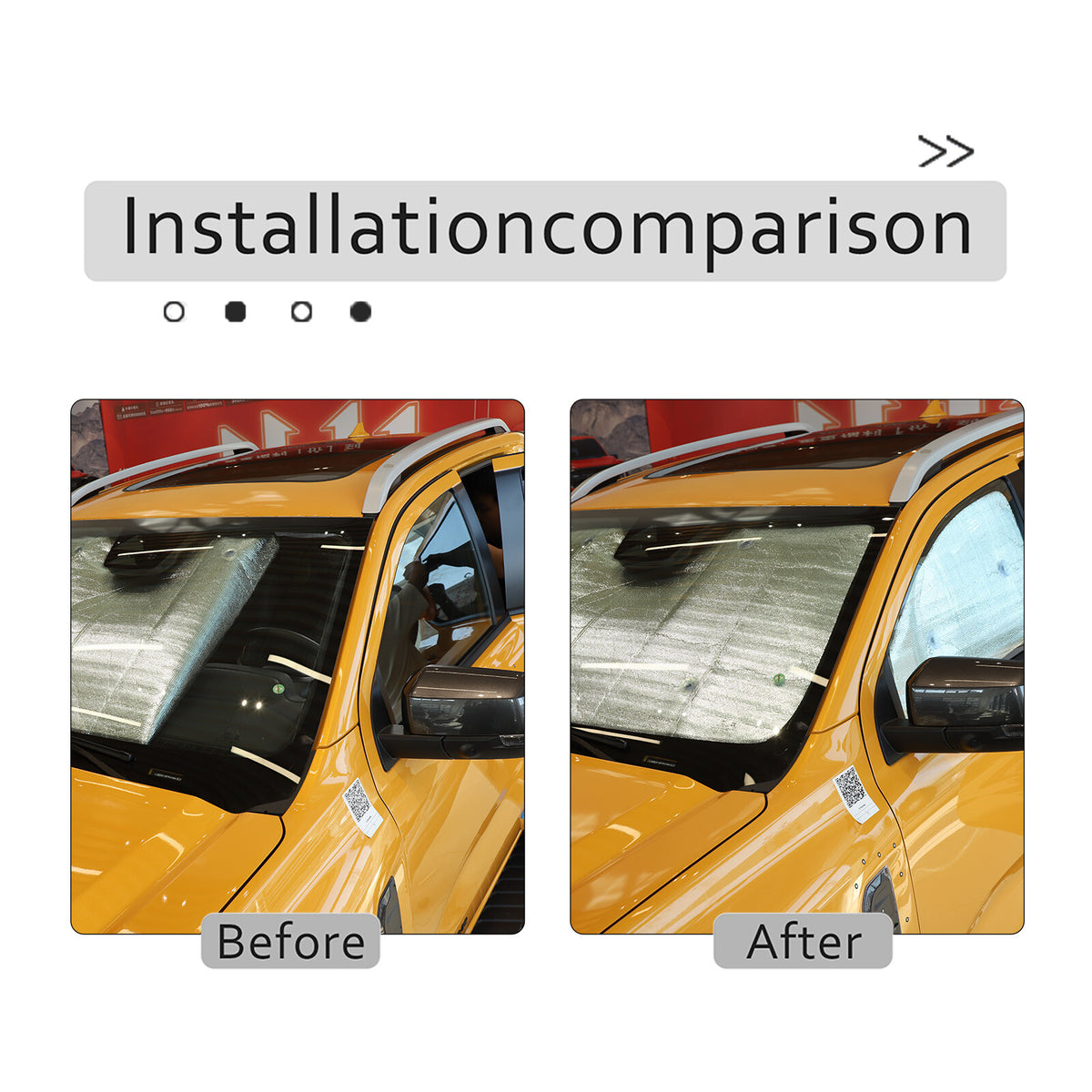 6PCS Windshield Sunshade Front Window Sun Shade Visor For Ford Ranger 2015-21 US 16