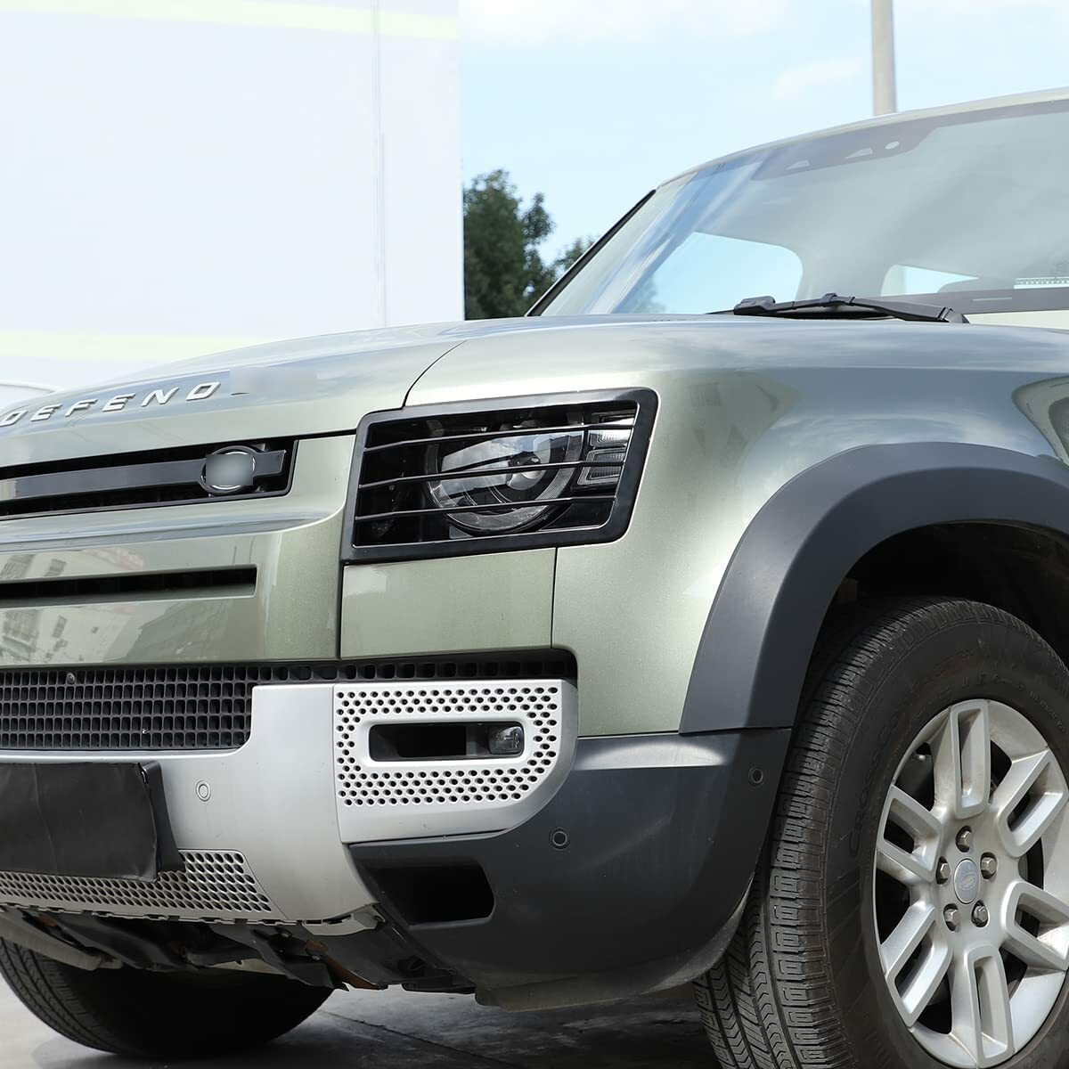 Metal Headlight Protectors Cover Grille For Land Rover Defender L663 2020-2023 3