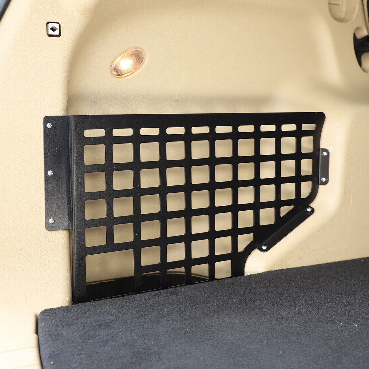 Alloy Rear Trunk Side Storage Baffle Molle Panel For LR Freelander 2 2007-2015 4