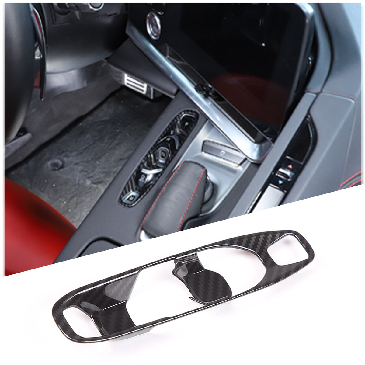 Carbon Fiber ABS Interior Full Decor Cover Trim Kit For Corvette C8 2020-2025 - Styles 46-50 43