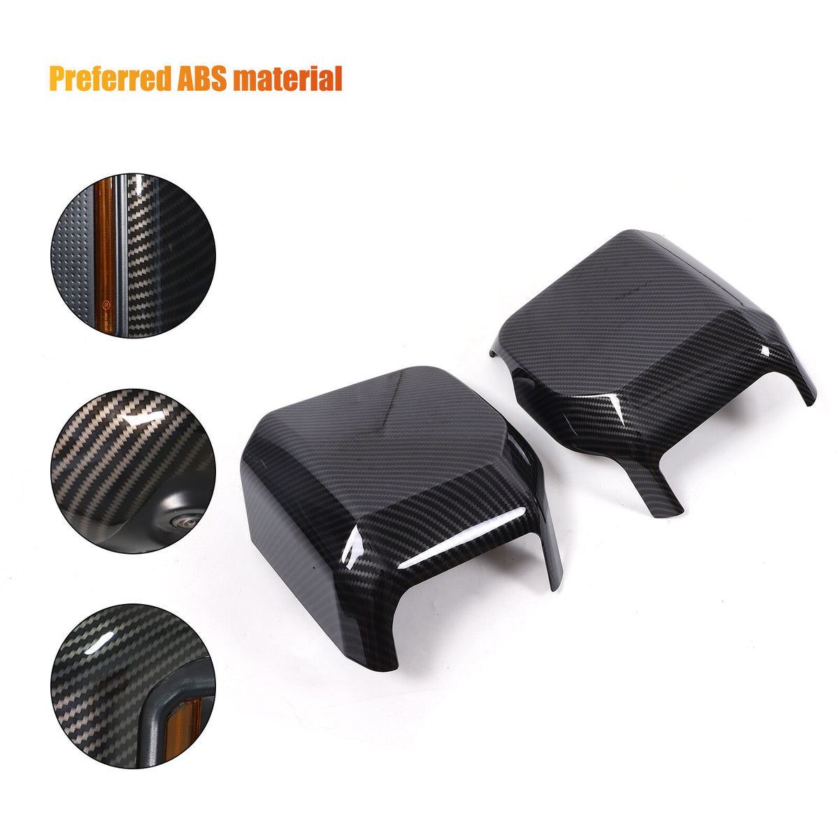 ABS Carbon Fiber Review Mirror Cover Trim For Lexus GX GX550 2024-2025 3