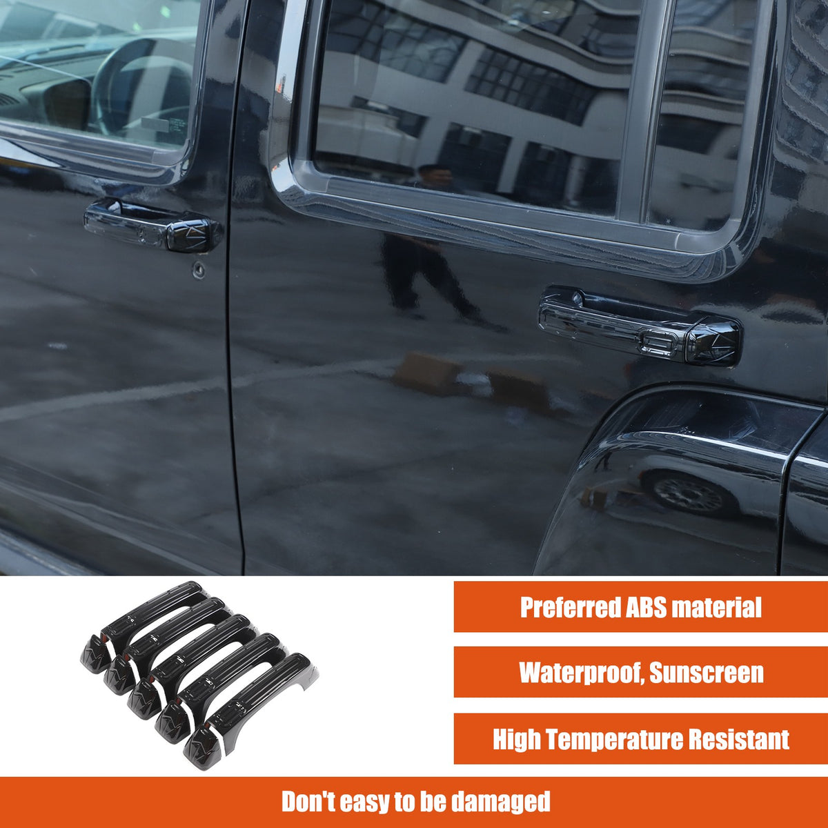 ABS Door + Tailgate Handle Cover Trim Bezel For Hummer H3 2005-2009 US 11