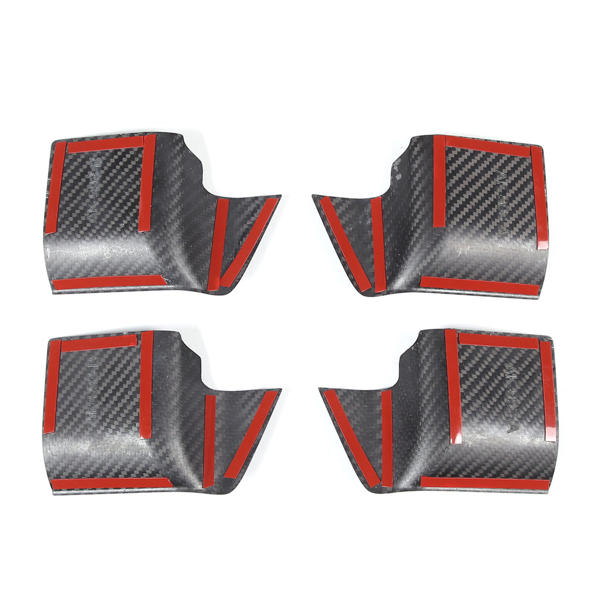 Real Carbon fiber Inner Door Handle Bowl Cover Trim For LR Defender 110 2020-24 15