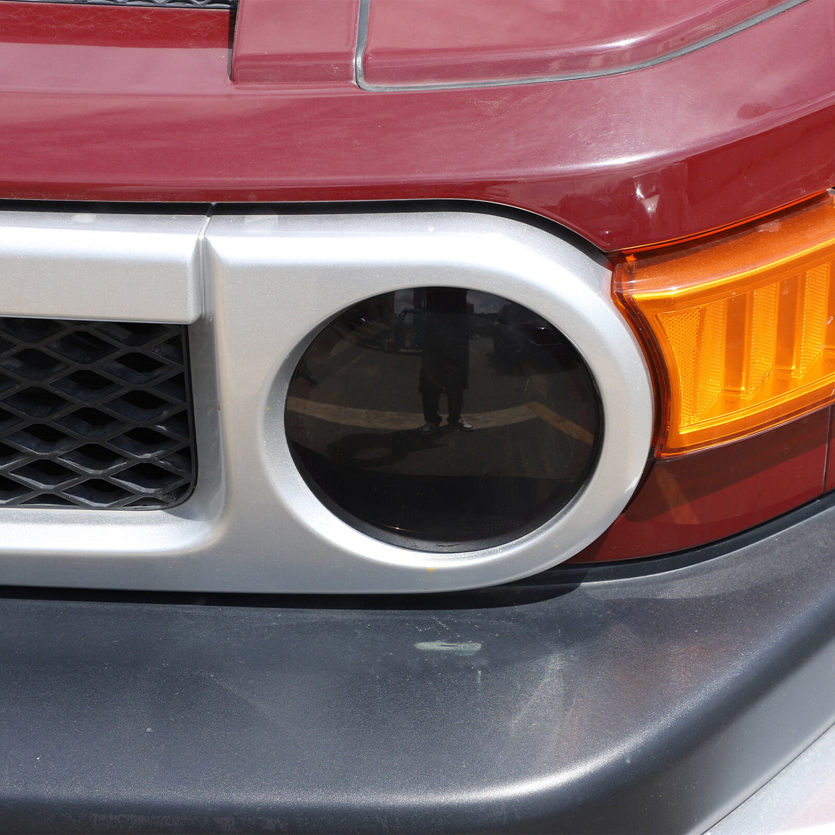 Black Smoked Front Left + Right Headlight Lens Cover For Toyota FJ Cruiser 07-21 11