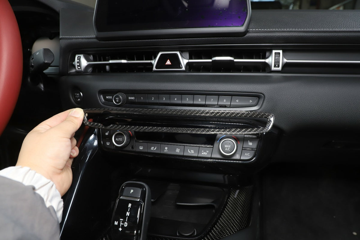 Real Carbon Fiber Full Interior Set Decor Trim Kit For Toyota Supra A90 MK5 19+ 115
