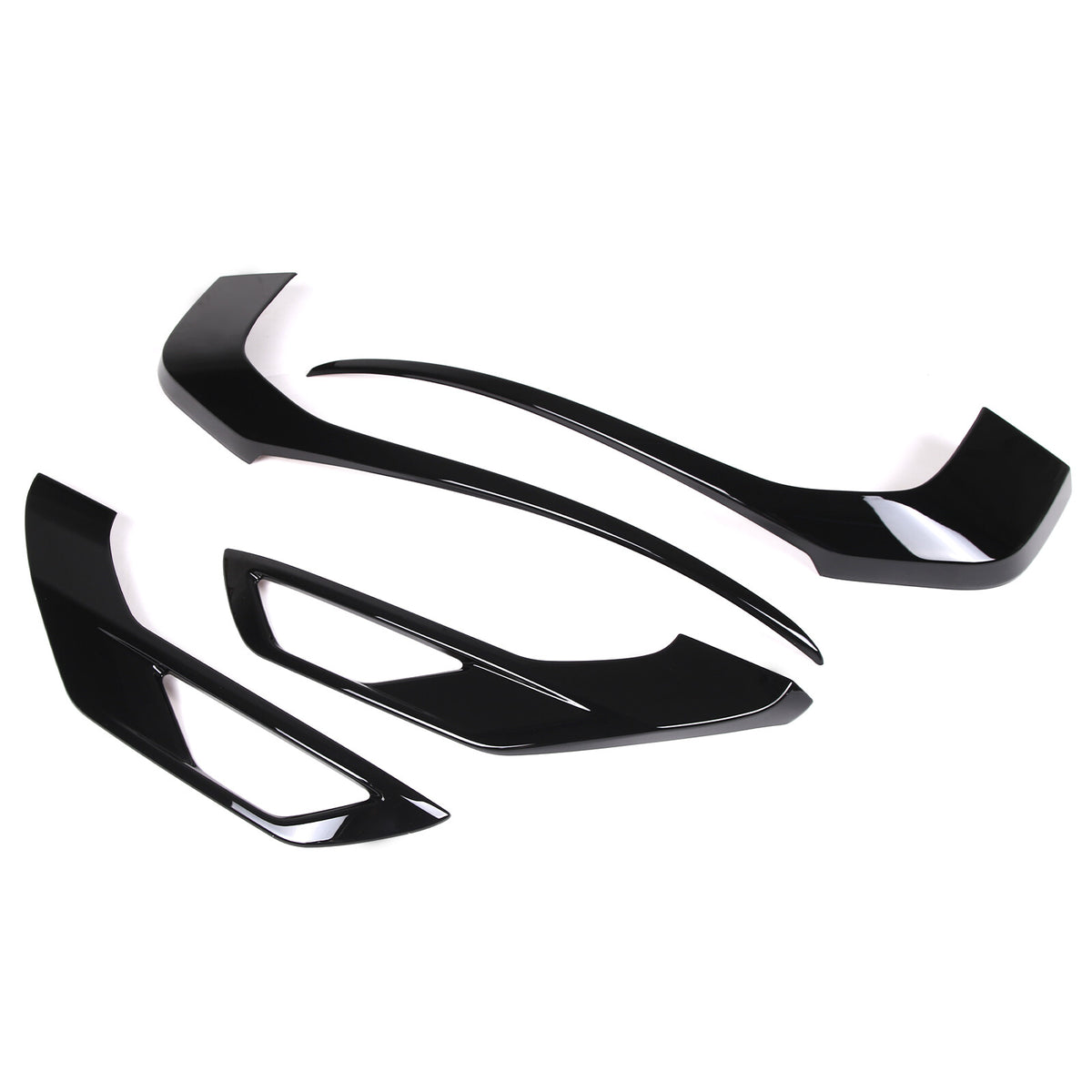 For Mitsubishi Outlander 2022 2023 Black Front Side Grille Molding Cover Trim 9