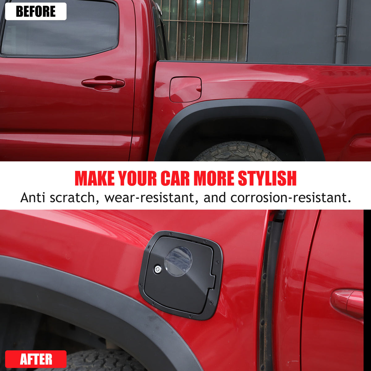 Replacement Fuel Tank Gas Lock Cover Trim For Toyota Tacoma 2016-2023 US 21