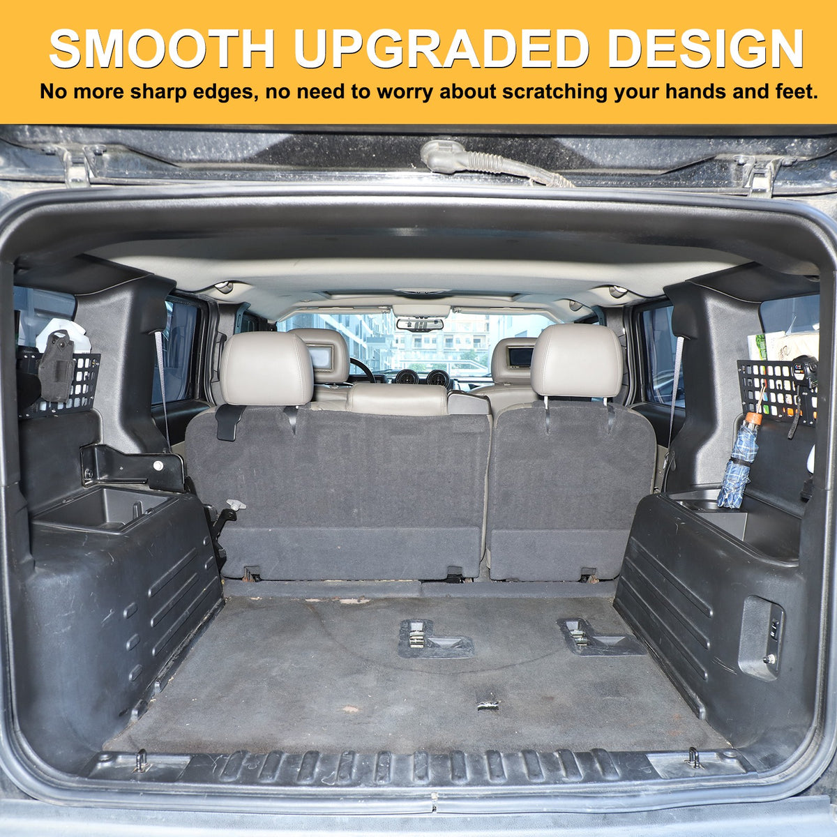 Carbon Steel Aluminum Rear Side Window Molle Panel For Hummer H2 2003-07 US 6