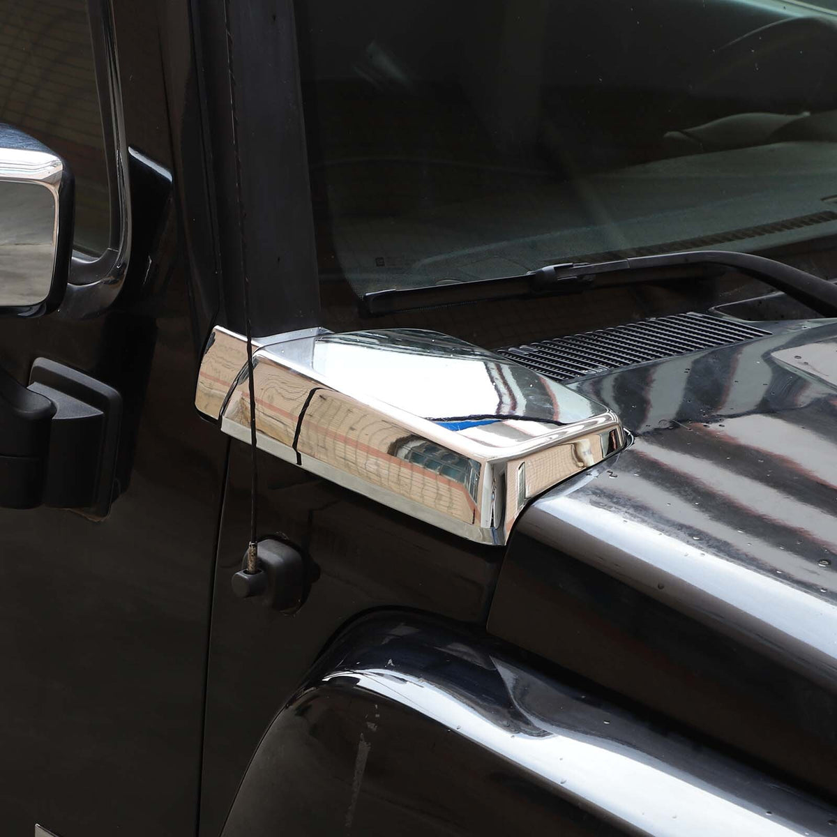 ABS Chrome Hood Side Trim Cover Scratch Resistant Trim For Hummer H3 2005-2009 7